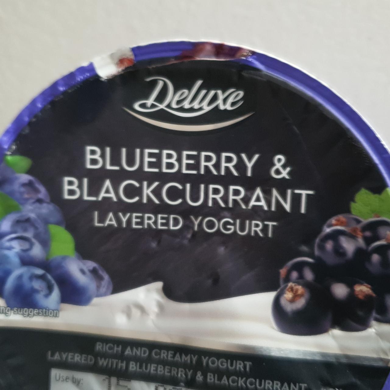 Zdjęcia - Blueberry & blackcurrant layered yopgurt Deluxe