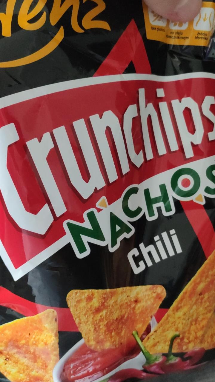 Zdjęcia - Crunchips Nachos Chipsy kukurydziane chili 190 g