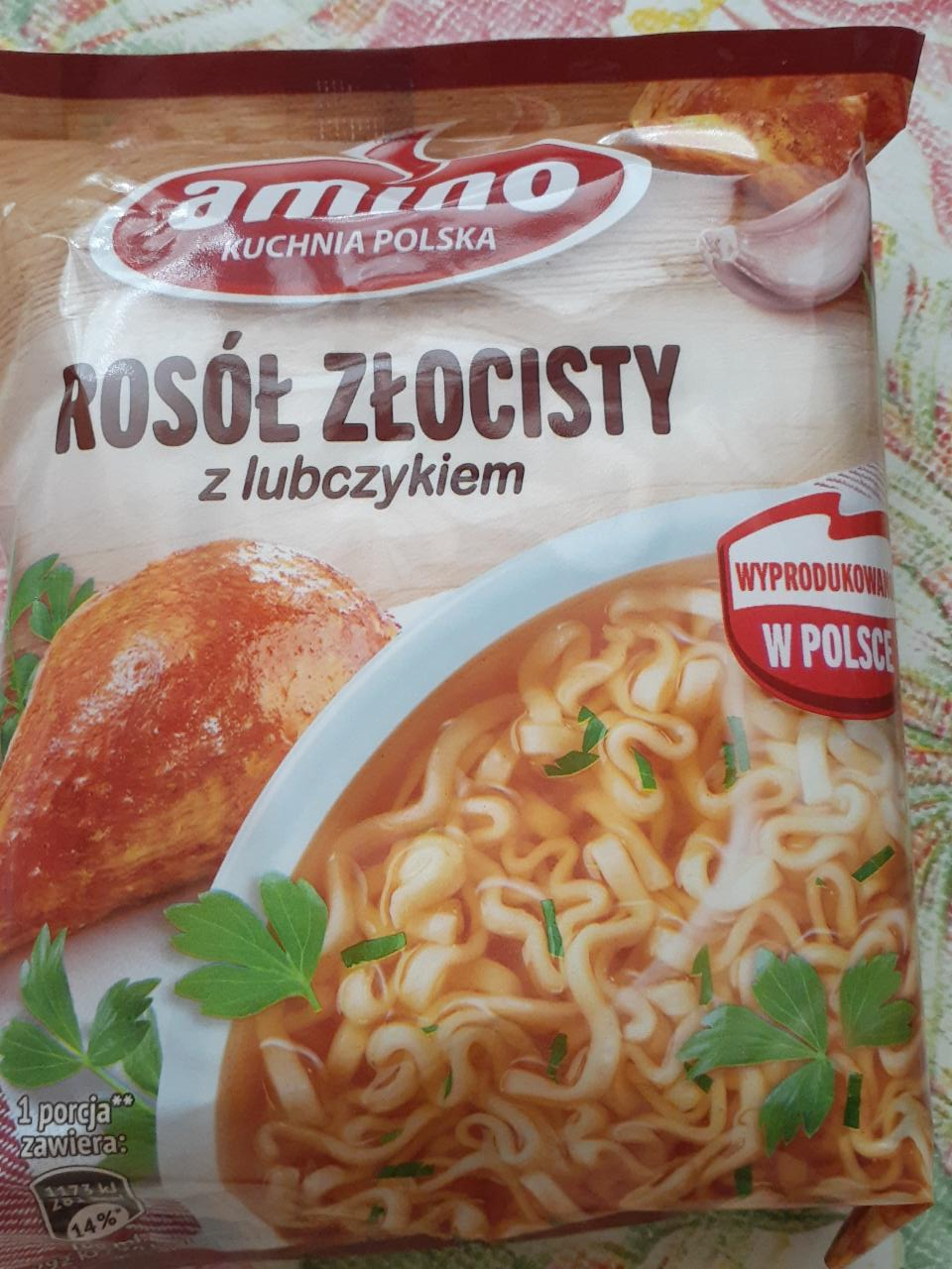 Zdjęcia - Rosól Zlocisty z Lubczykiem Amino