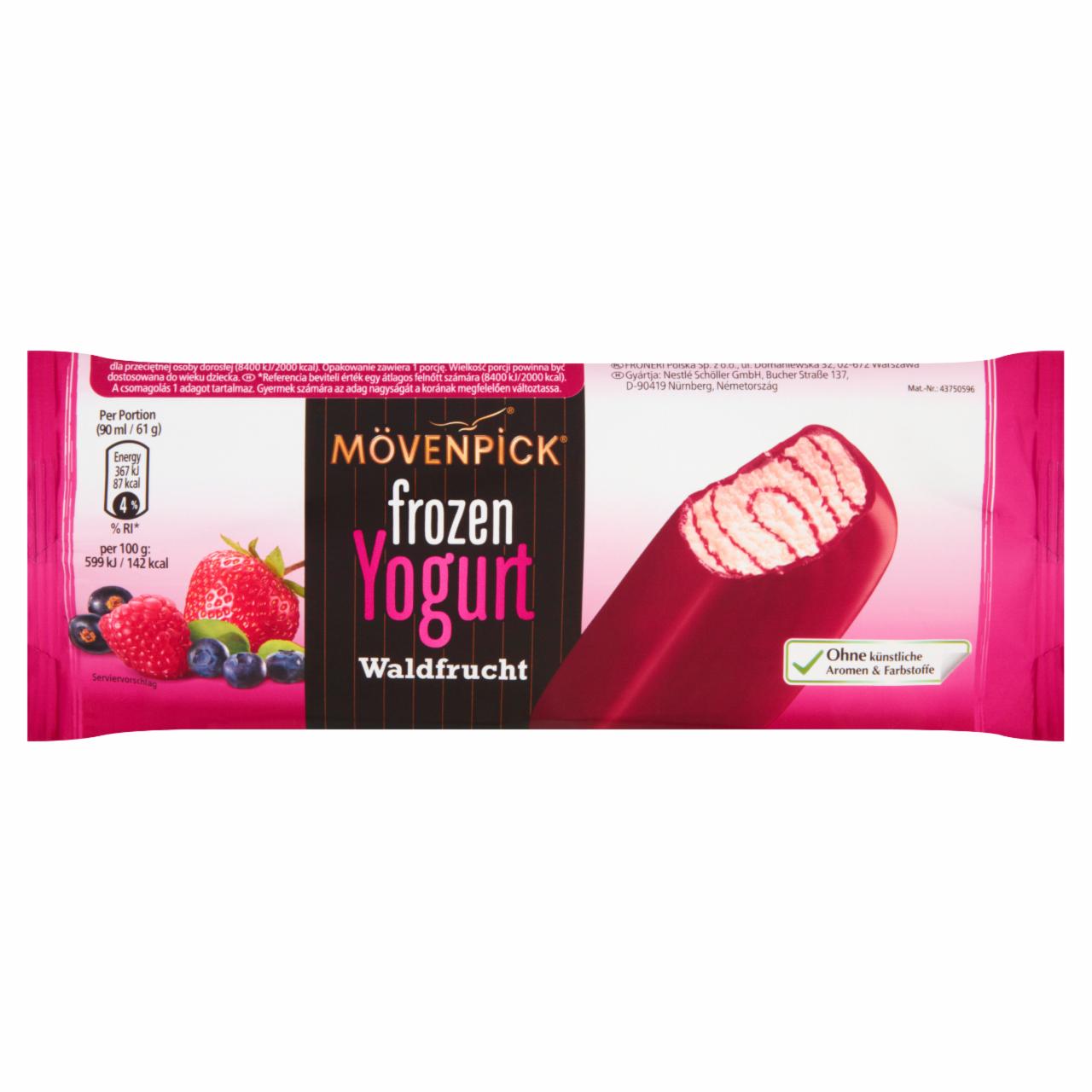 Zdjęcia - Mövenpick Frozen Yogurt Lody jogurtowe w polewie z owocami leśnymi 90 ml