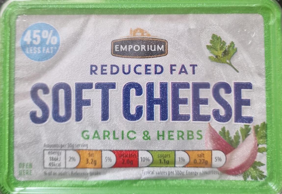 Zdjęcia - Reduced fat Soft cheese Garlic & herbs Emporium
