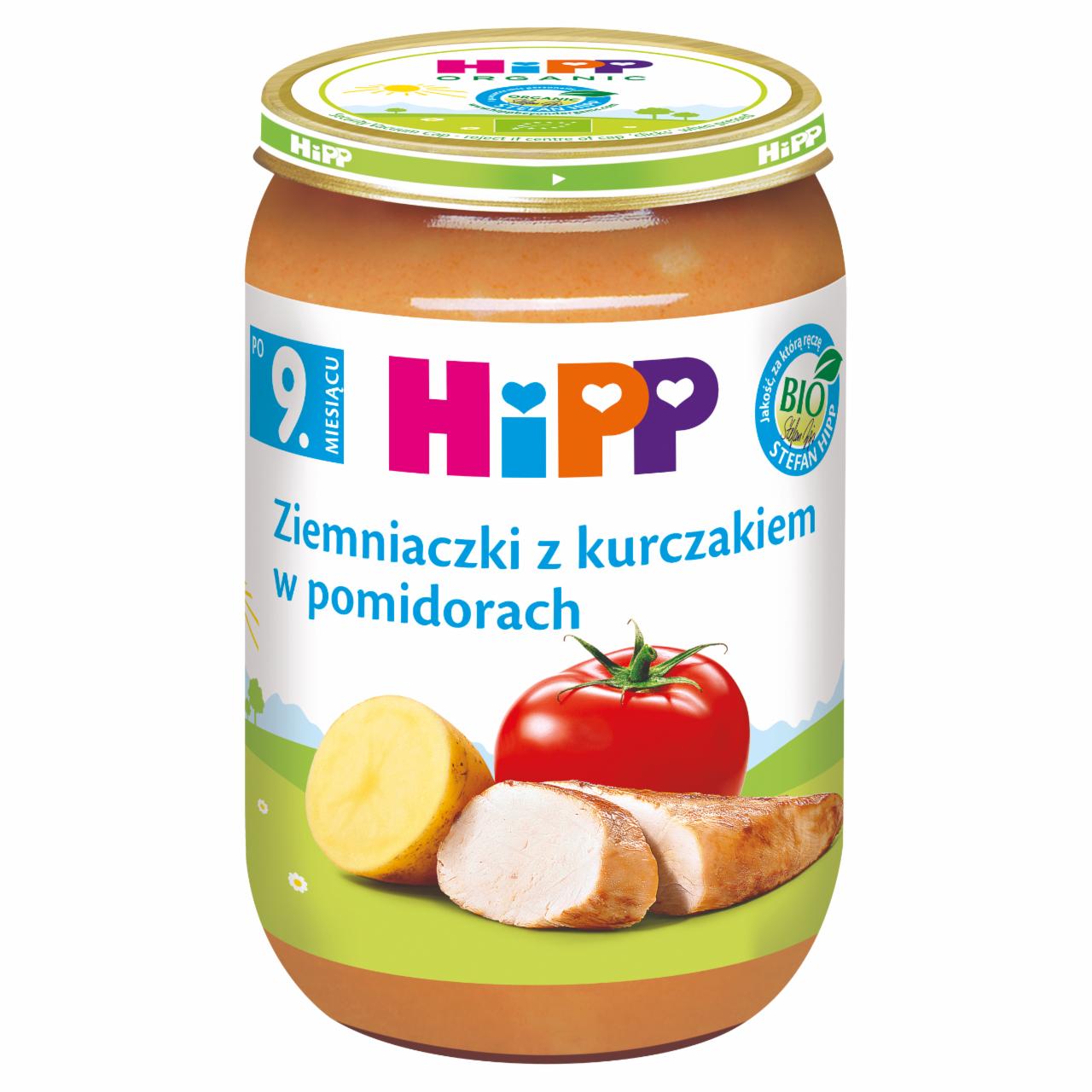 Zdjęcia - HiPP BIO Ziemniaczki z kurczakiem w pomidorach po 9. miesiącu 220 g