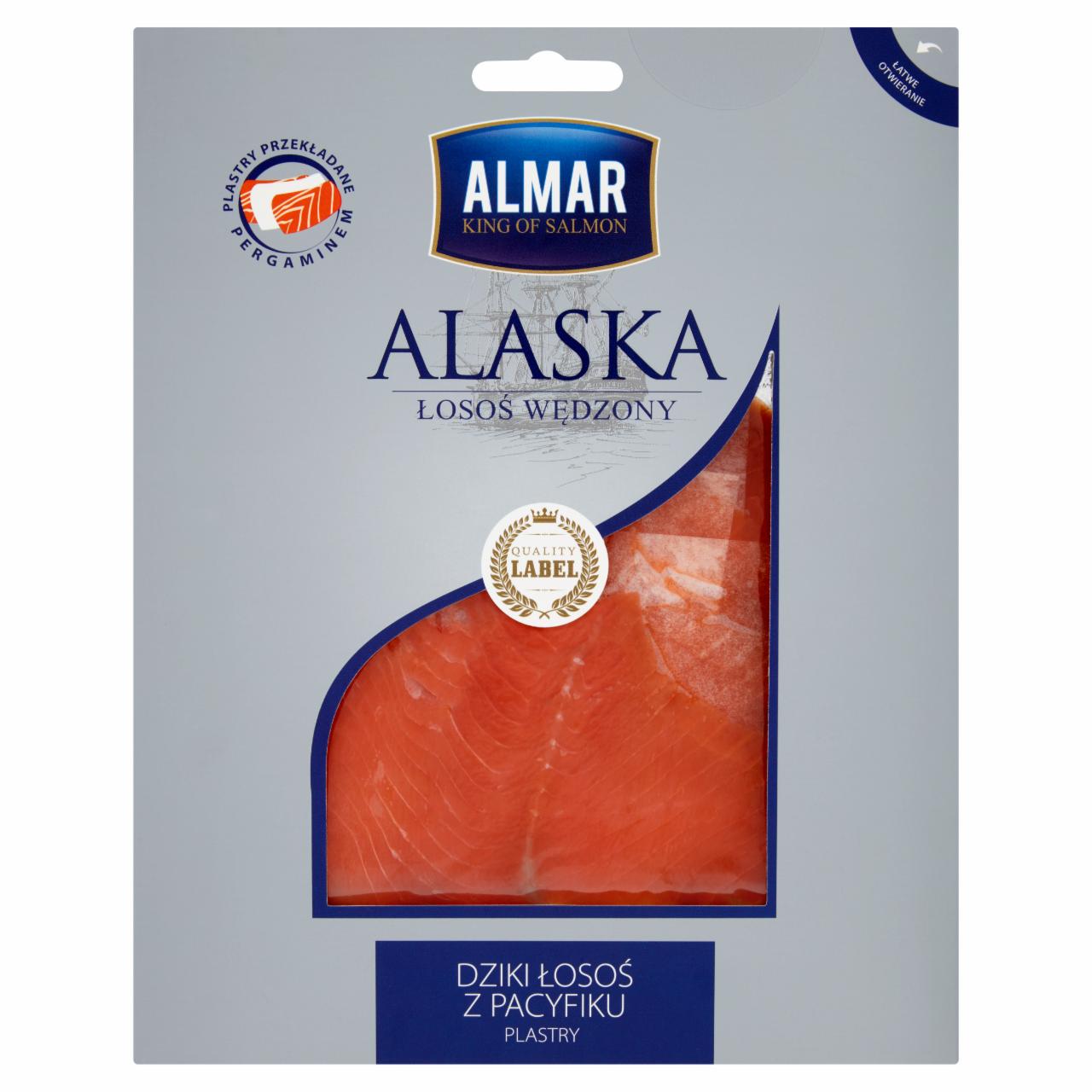 Zdjęcia - Almar Alaska Łosoś wędzony na zimno plastry 75 g