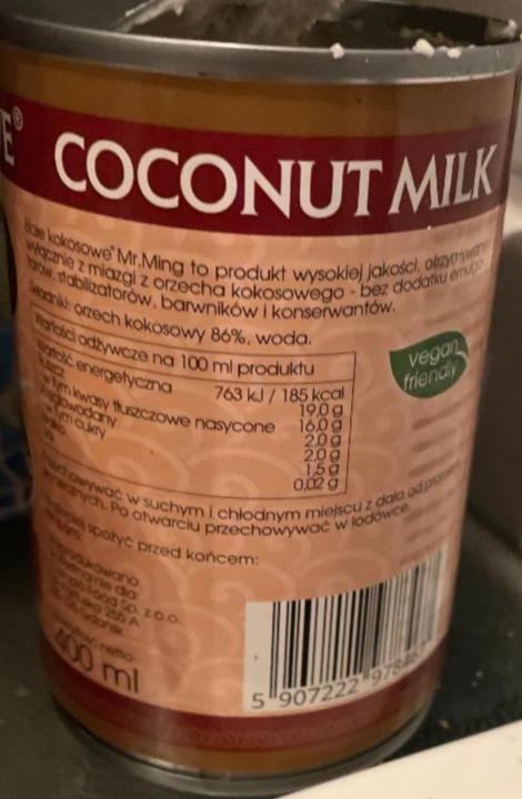 Zdjęcia - Coconut milk Mr Ming