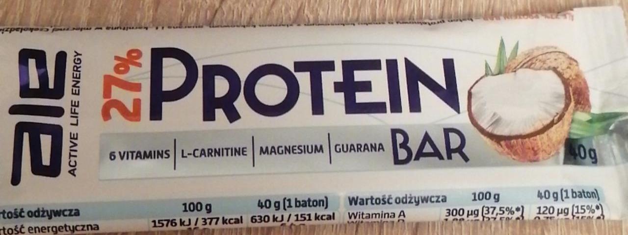 Zdjęcia - Baton proteinowy 27% ALE