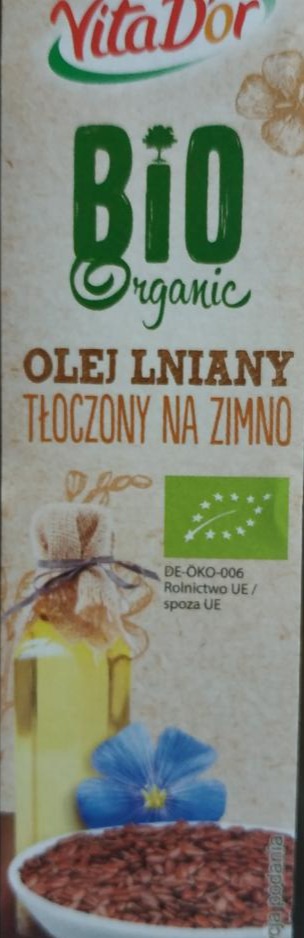 Zdjęcia - Olej lniany tłoczony na zimno Vita d'or bio