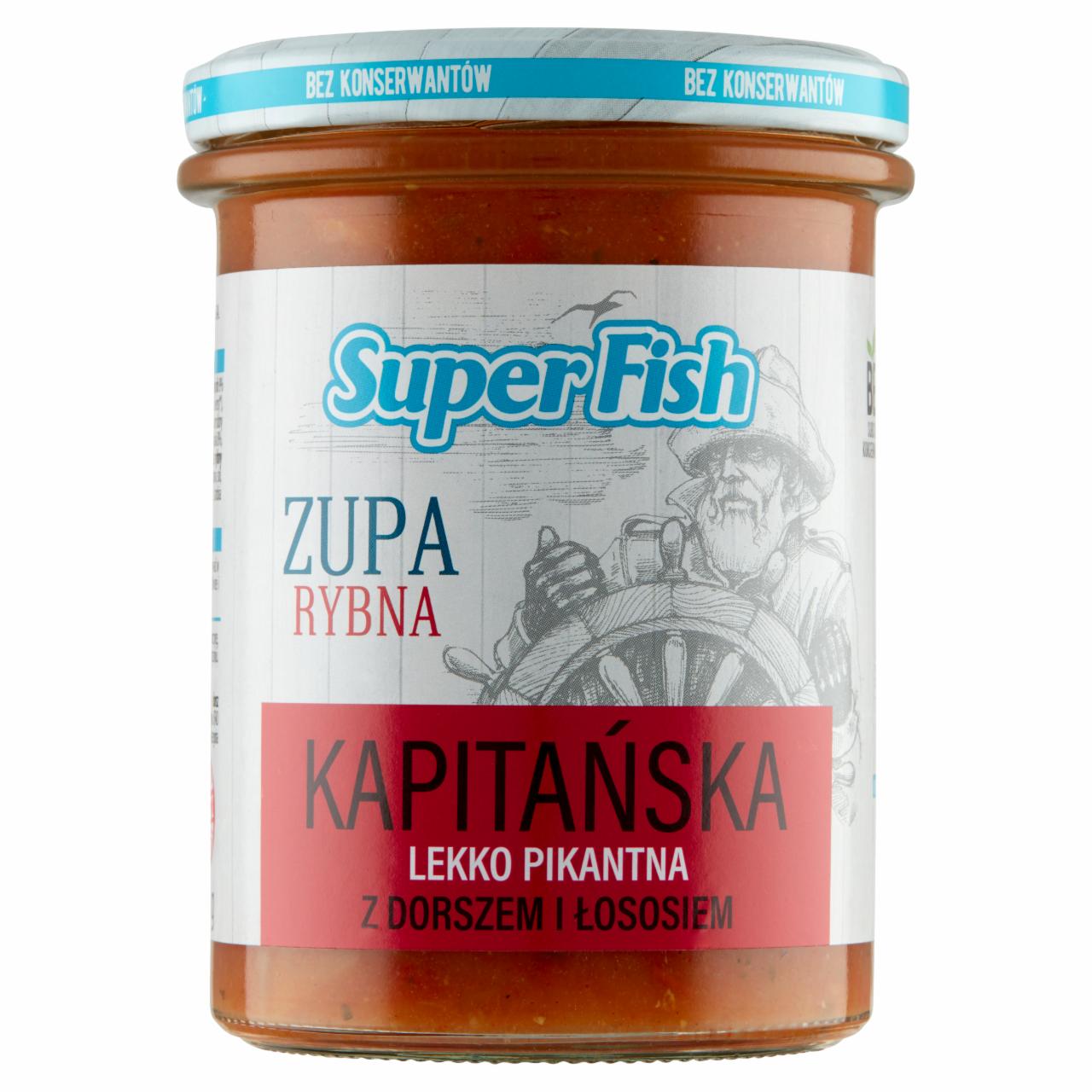 Zdjęcia - SuperFish Zupa rybna kapitańska lekko pikantna z dorszem i łososiem 380 g