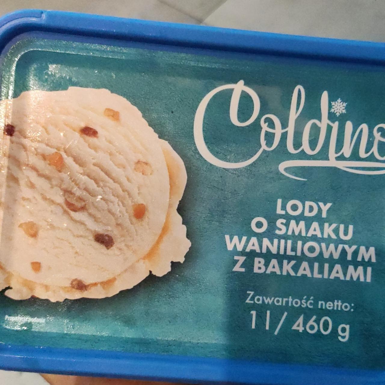 Zdjęcia - Coldino lody o smaku waniliowym z bakaliami