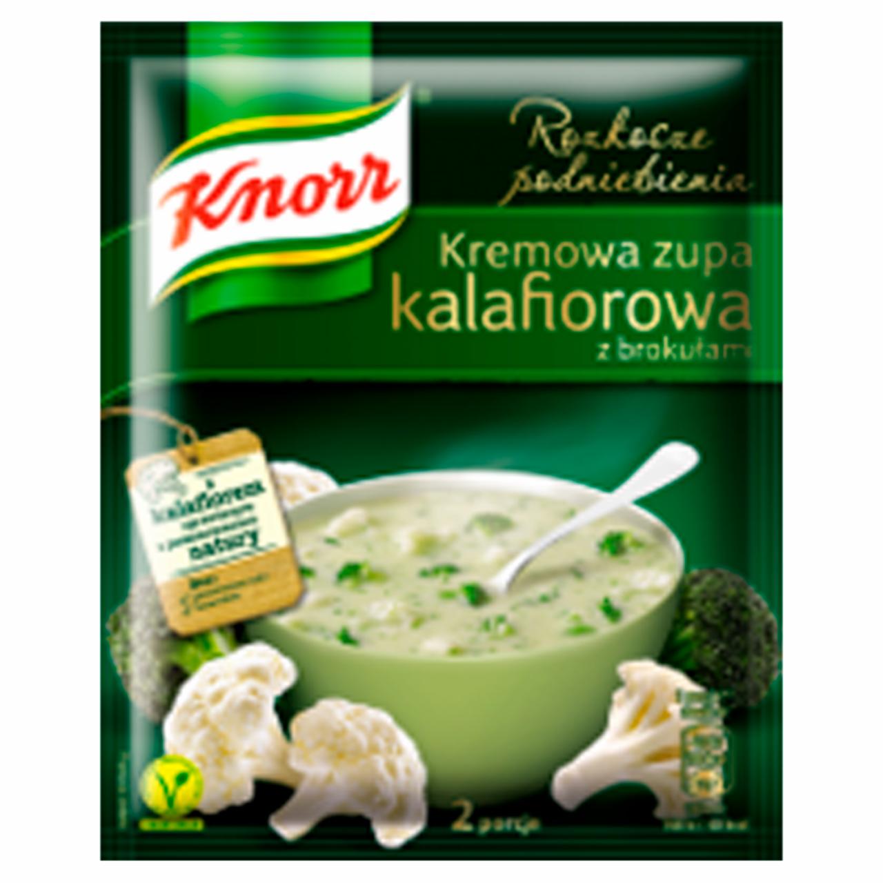 Zdjęcia - Knorr Rozkosze podniebienia Kremowa zupa kalafiorowa z brokułami 48 g
