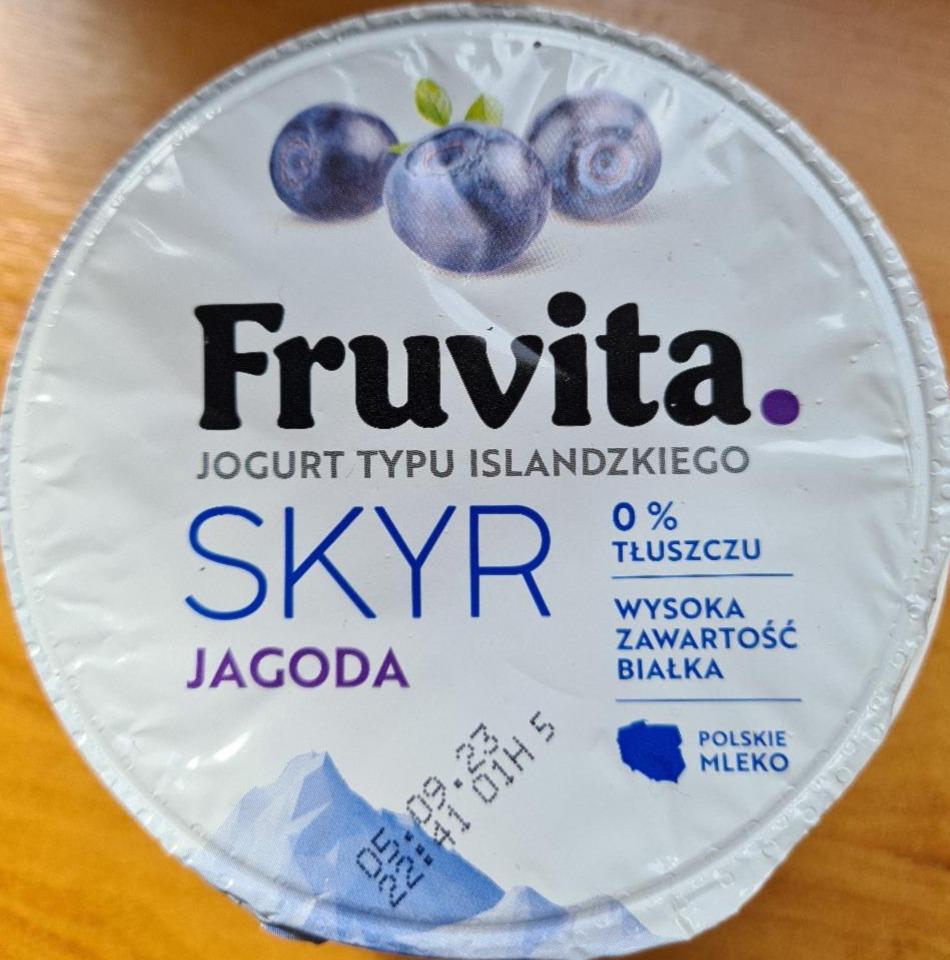 Zdjęcia - Jogurt typu islandzkiego Skyr jagoda Fruvita