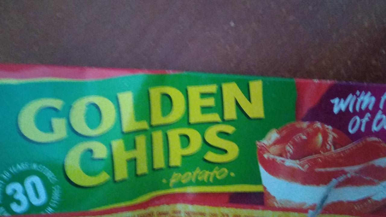 Zdjęcia - Chipsy ziemniaczane o smaku bekonu Golden Chips