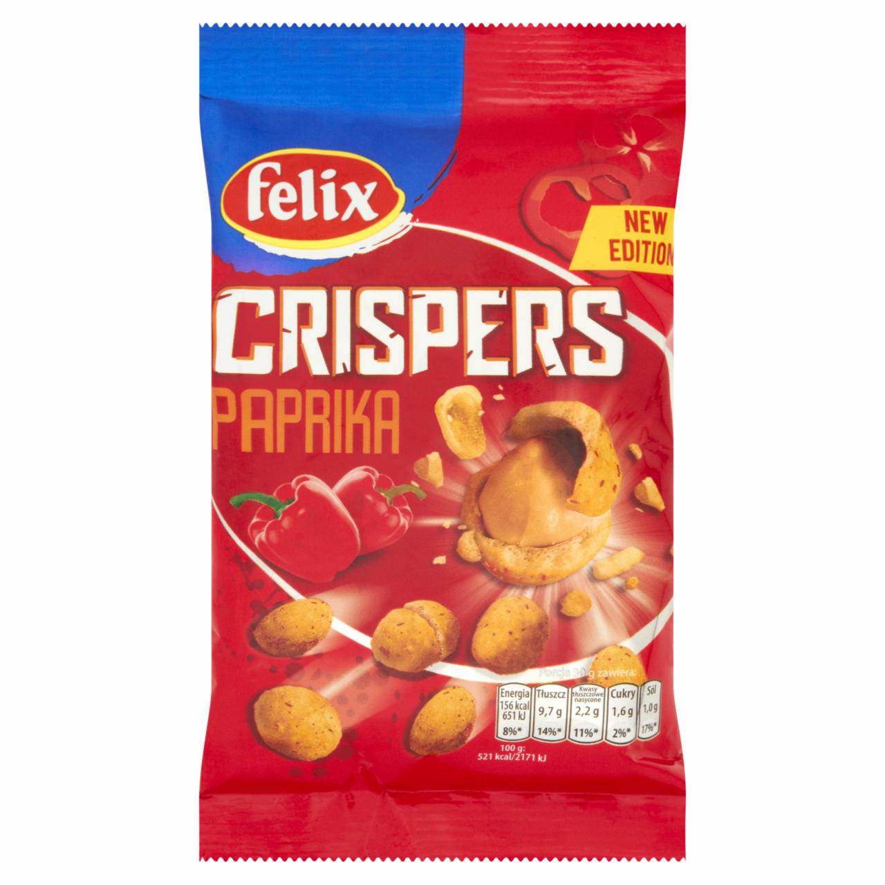 Zdjęcia - Felix Crispers Orzeszki ziemne smażone w chrupkiej skorupce o smaku paprykowym 70 g