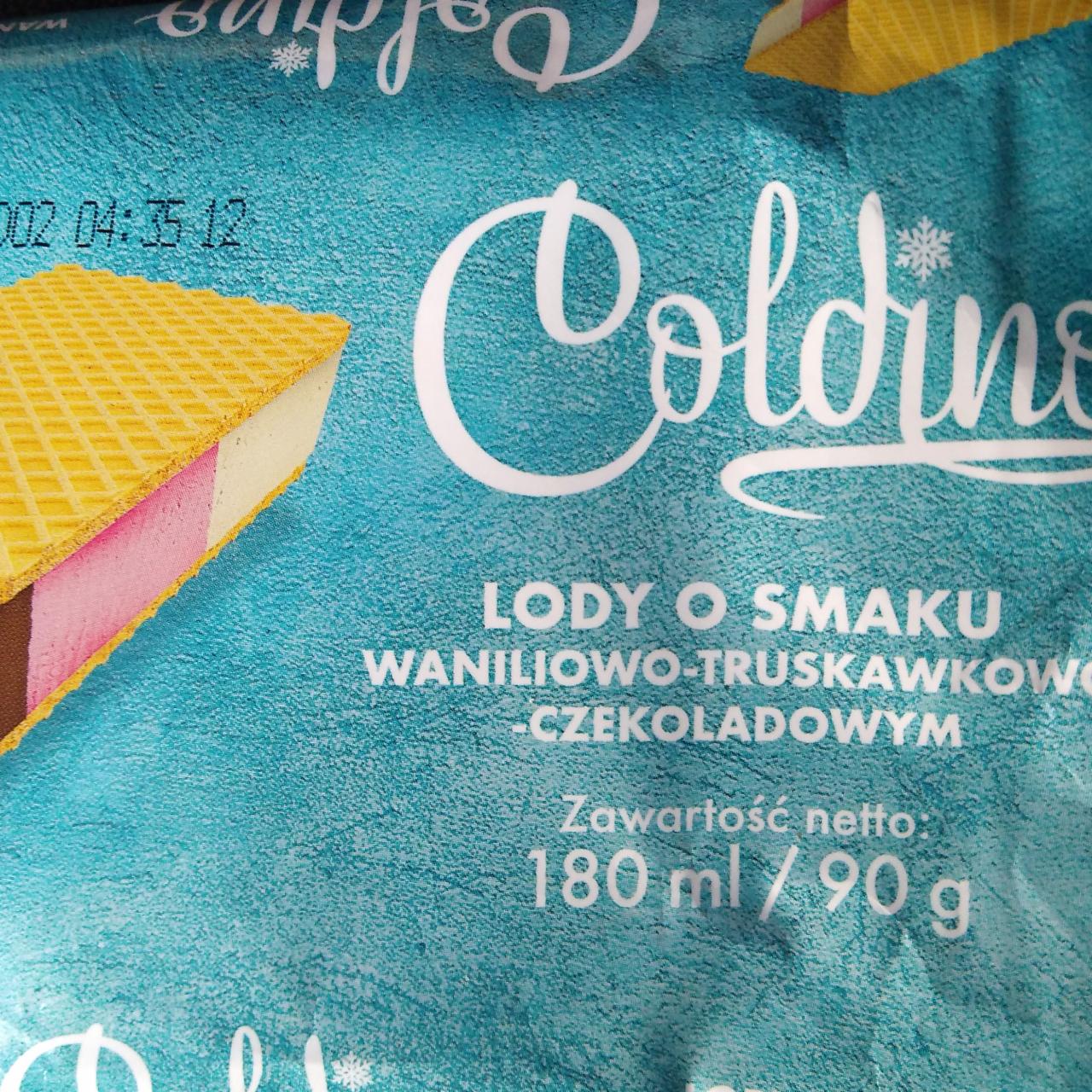 Zdjęcia - Lody o smaku waniliowo-truskawkowo-czekoladowym Coldino