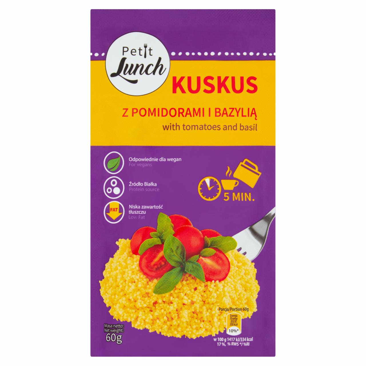 Zdjęcia - Petit Lunch Kuskus z pomidorami i bazylią 60 g