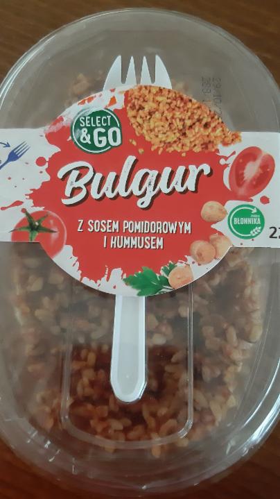Zdjęcia - Bulgur z sosem pomidorowym i hummusem Select&Go