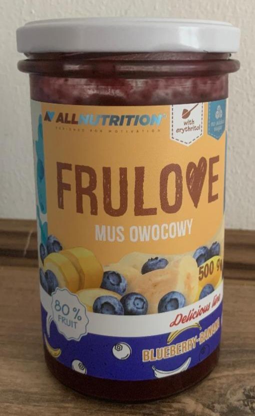 Zdjęcia - Frulove mus owocowy blueberry & banana AllNutrition