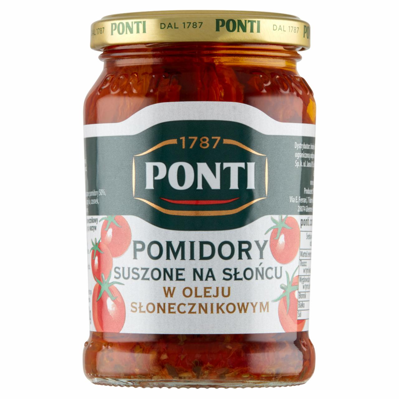 Zdjęcia - Ponti Pomidory suszone na słońcu w oleju słonecznikowym