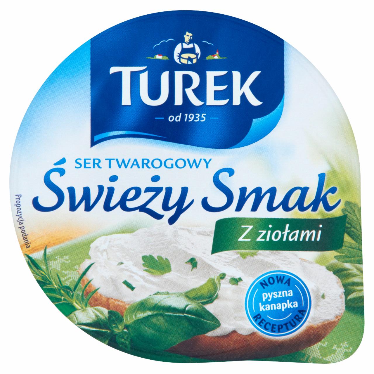 Zdjęcia - Turek Świeży Smak Ser twarogowy z ziołami 150 g