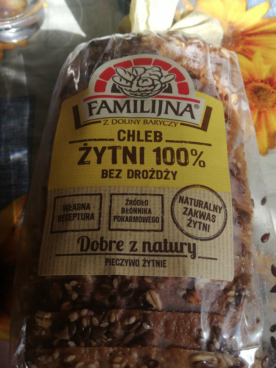 Zdjęcia - Chleb żytni 100% bez drożdży Familijna