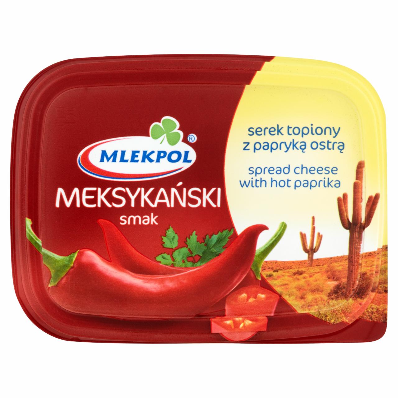 Zdjęcia - Mlekpol Meksykański smak Serek topiony z papryką ostrą 150 g