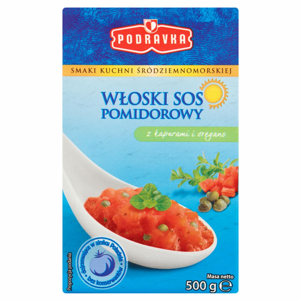 Zdjęcia - Podravka Włoski sos pomidorowy z kaparami i oregano 500 g