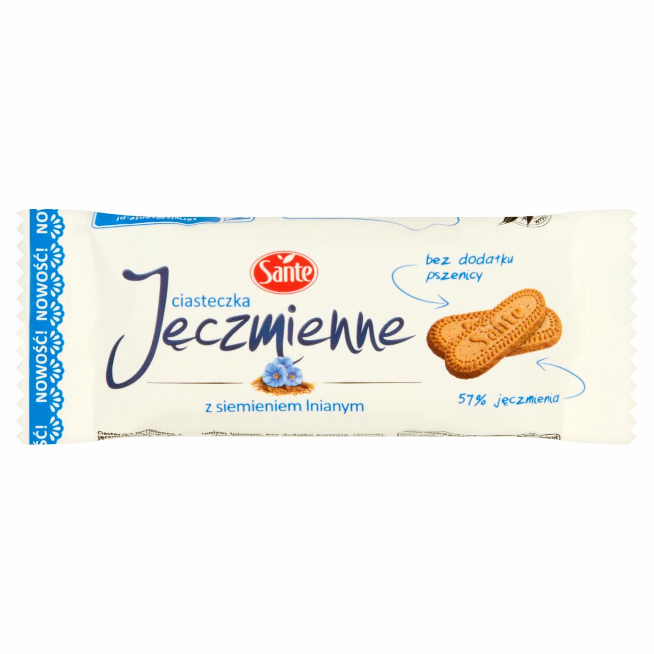 Zdjęcia - Sante Ciasteczka jęczmienne z siemieniem lnianym 30 g