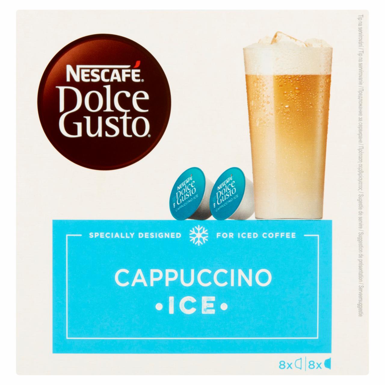 Zdjęcia - Nescafé Dolce Gusto Cappuccino Ice Kawa w kapsułkach 216 g (8 x 14 g i 8 x 13 g)