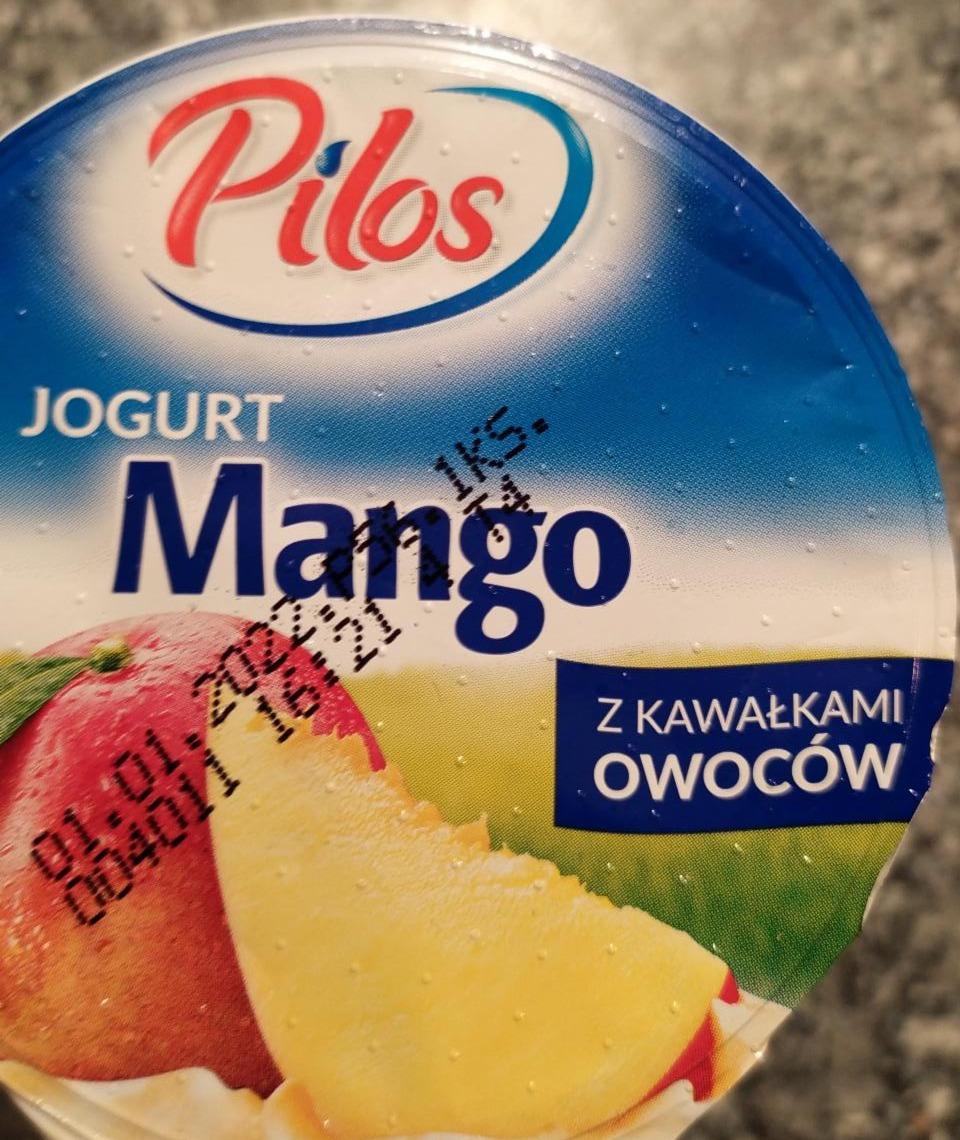Zdjęcia - jogurt mango z kawałkami owoców Pilos