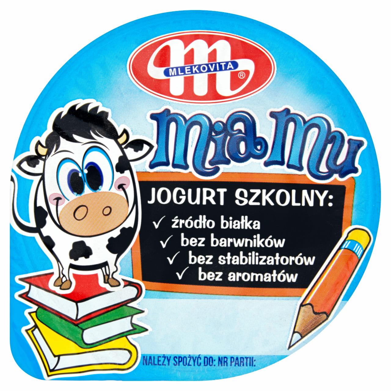 Zdjęcia - Mlekovita Mia Mu Jogurt szkolny 125 g