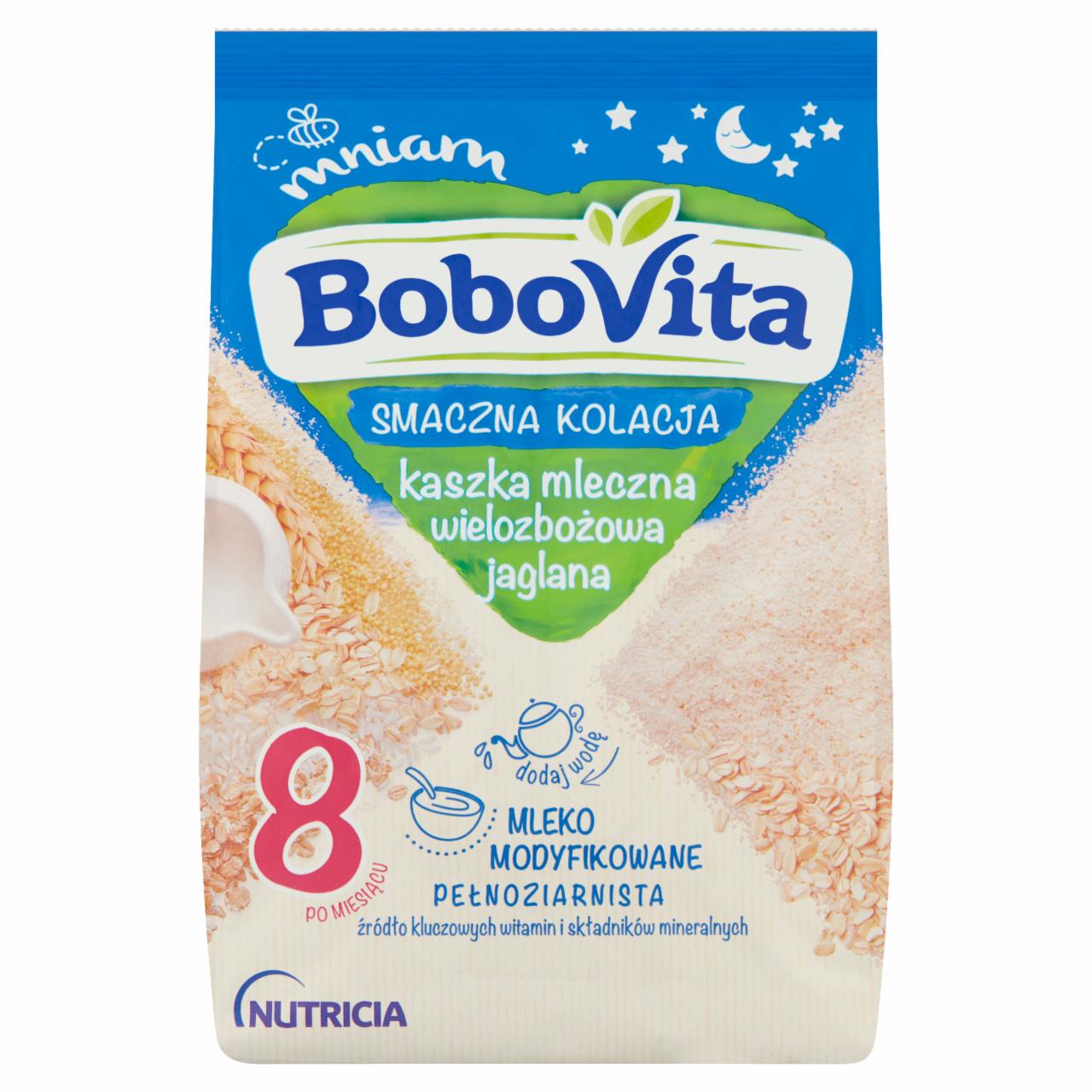 Zdjęcia - BoboVita Smaczna Kolacja Kaszka mleczna wieloowocowa jaglana po 8 miesiącu 230 g