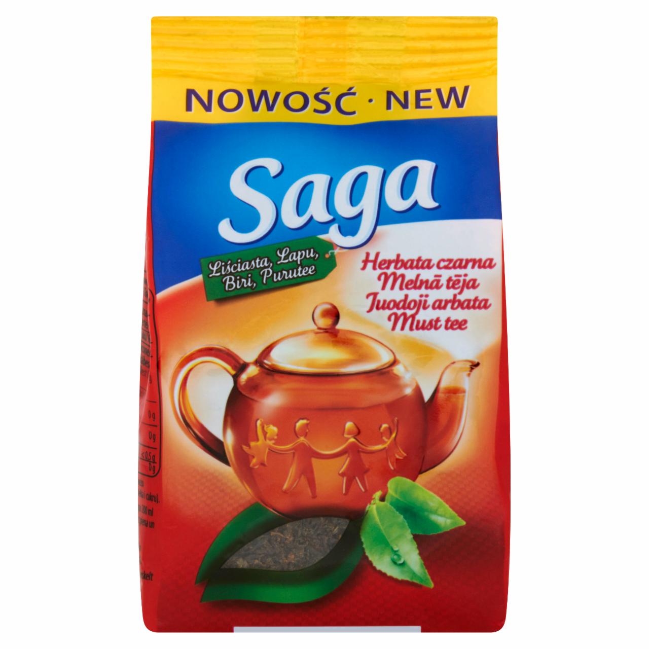 Zdjęcia - Saga Herbata czarna liściasta 75 g