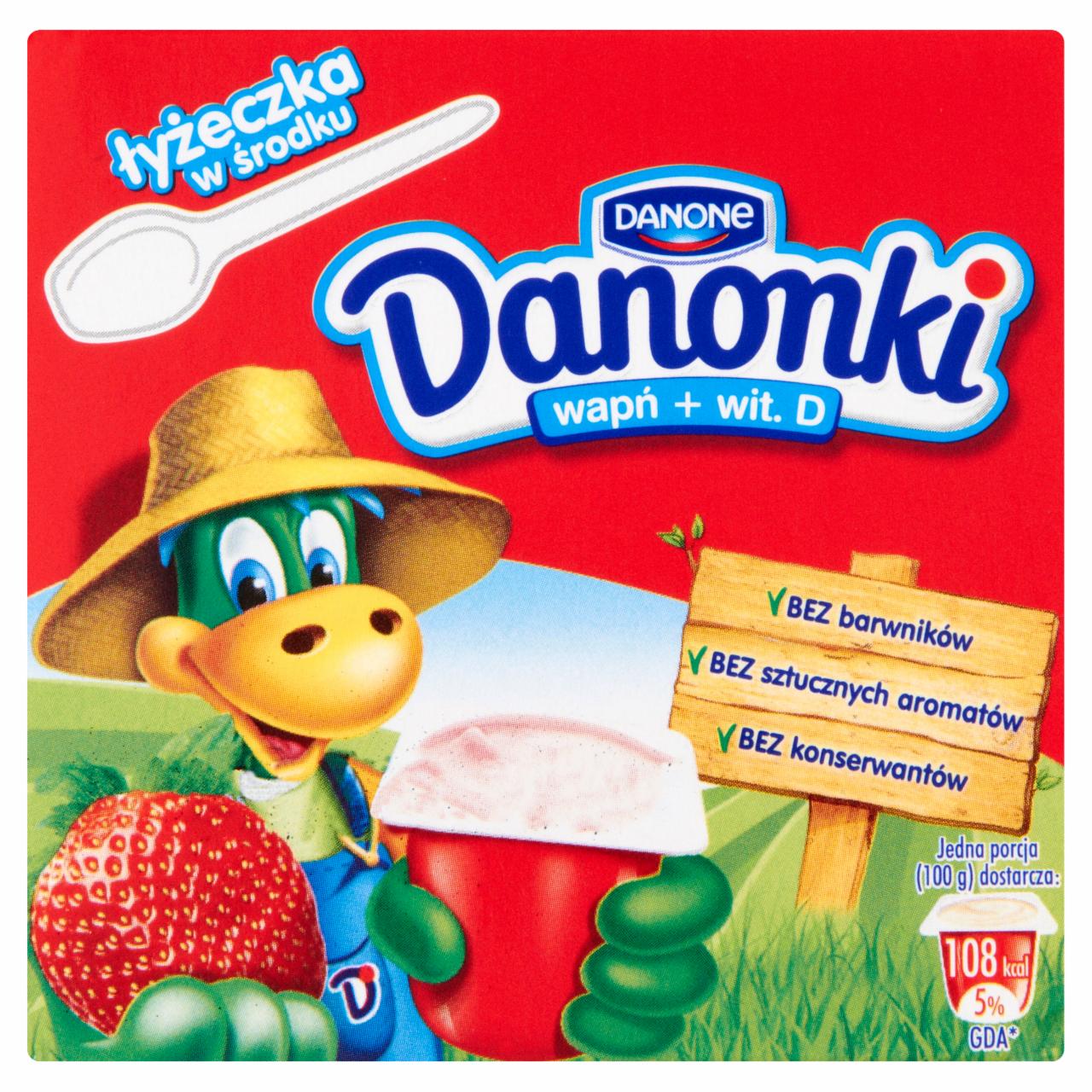 Zdjęcia - Danone Danonki truskawka Twarożek 100 g