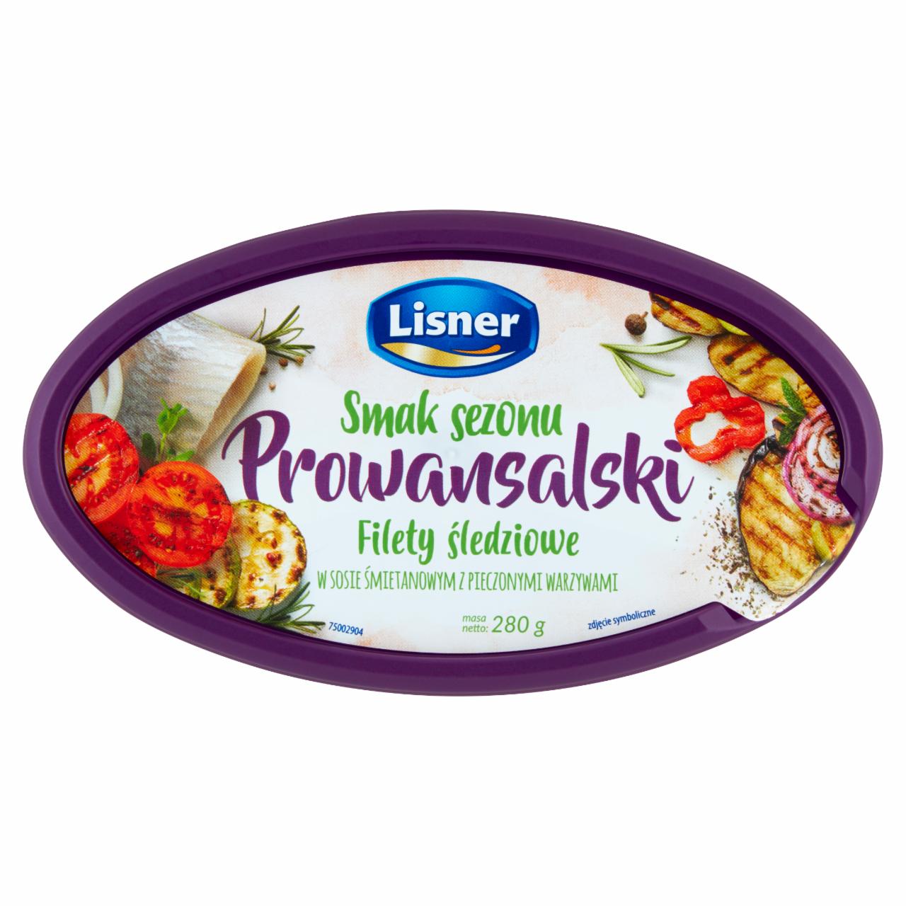 Zdjęcia - Lisner Smak Sezonu Prowansalski Filety śledziowe w sosie śmietanowym z pieczonymi warzywami 280 g