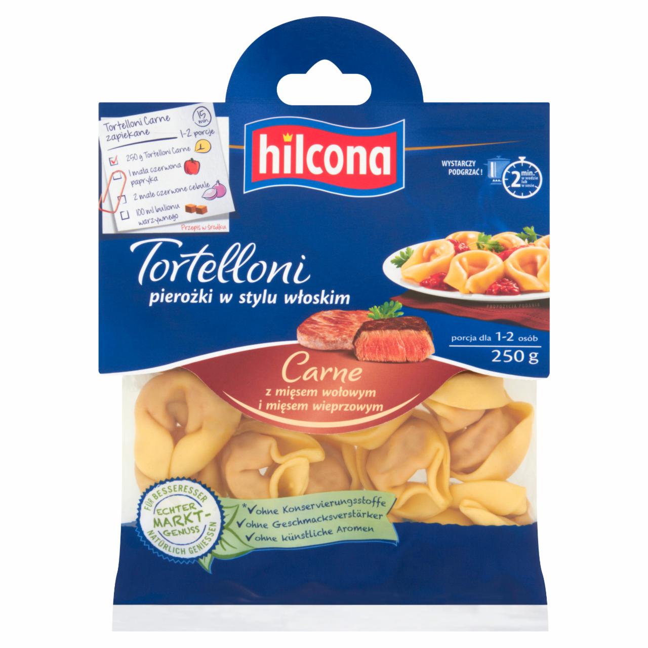 Zdjęcia - Hilcona Tortelloni z mięsem wieprzowym i wołowym 250 g