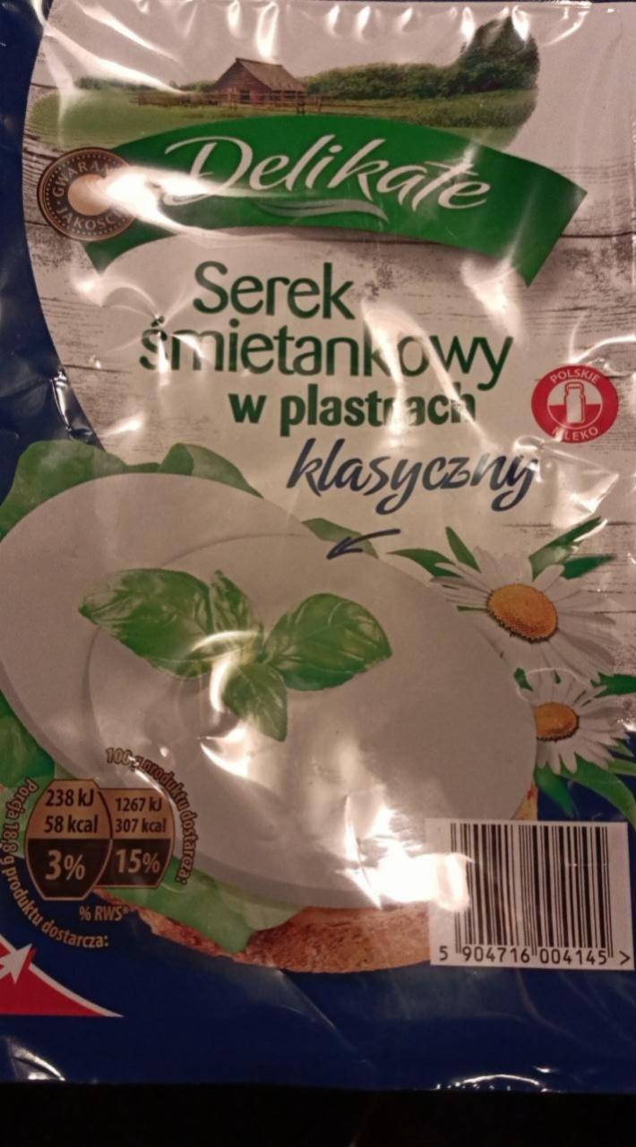 Zdjęcia - Serek śmietankowy w plastrach klasyczny Delikate