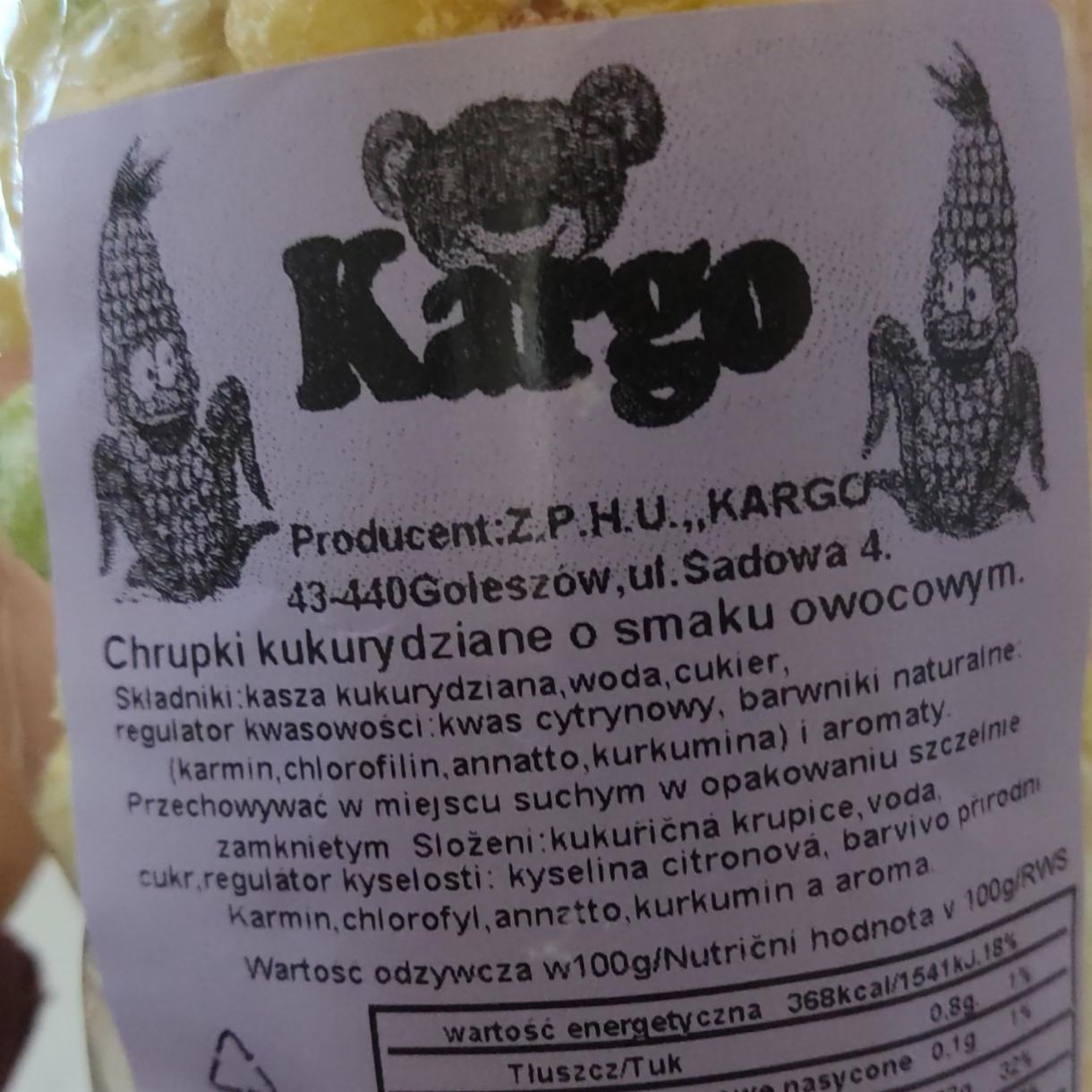 Zdjęcia - Chrupki kukurydziane o smaku owocowym Kargo