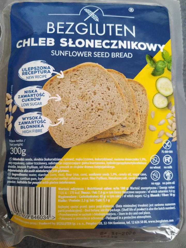 Zdjęcia - Chleb słonecznikowy bezglutenowy