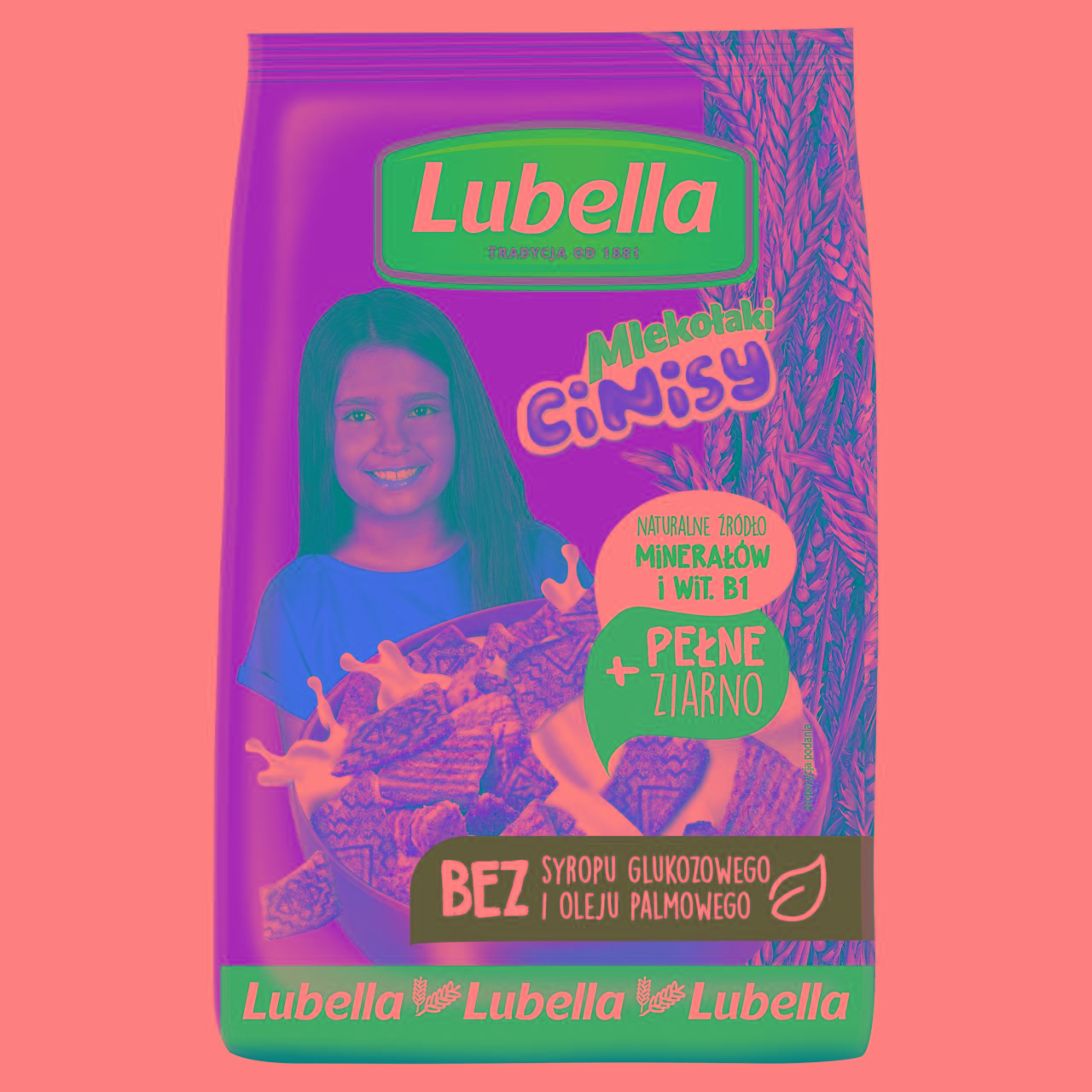 Zdjęcia - Lubella Mlekołaki Cinisy Zbożowe kwadraciki z cynamonem 250 g