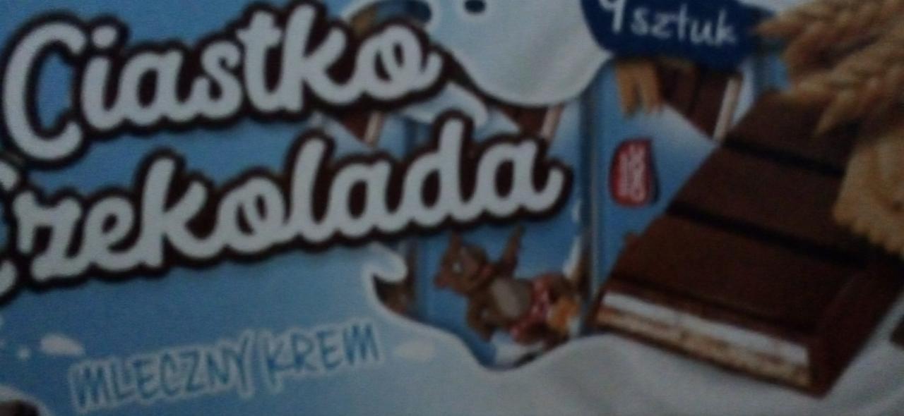 Zdjęcia - Ciastka Czekolada mleczny krem Lidl