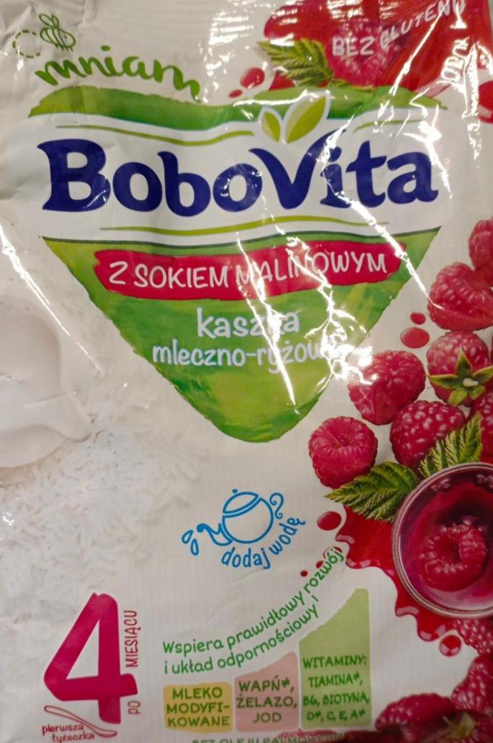 Zdjęcia - BoboVita Kaszka mleczno-ryżowa z sokiem malinowym po 4 miesiącu 230 g