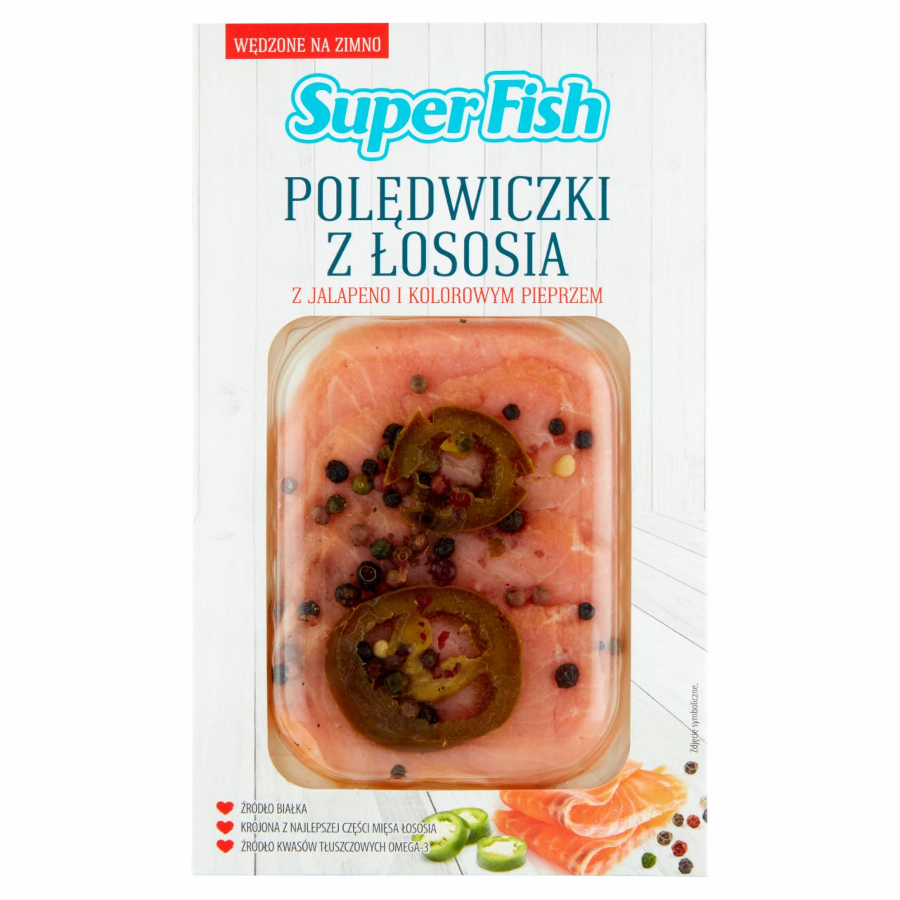 Zdjęcia - SuperFish Polędwiczki z łososia z jalapeno i kolorowym pieprzem 60 g
