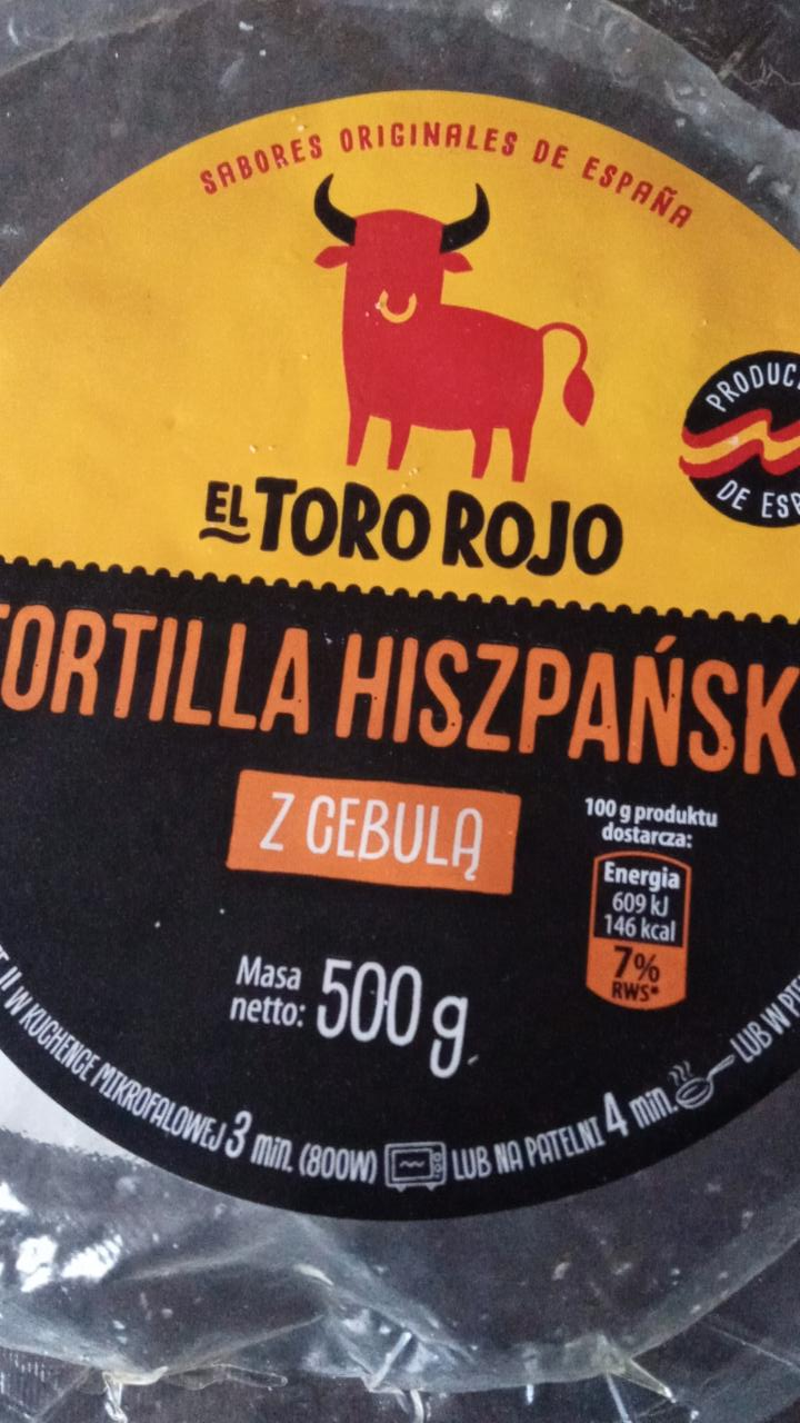 Zdjęcia - Tortilla Hiszpańska z cebulą El Toro Rojo
