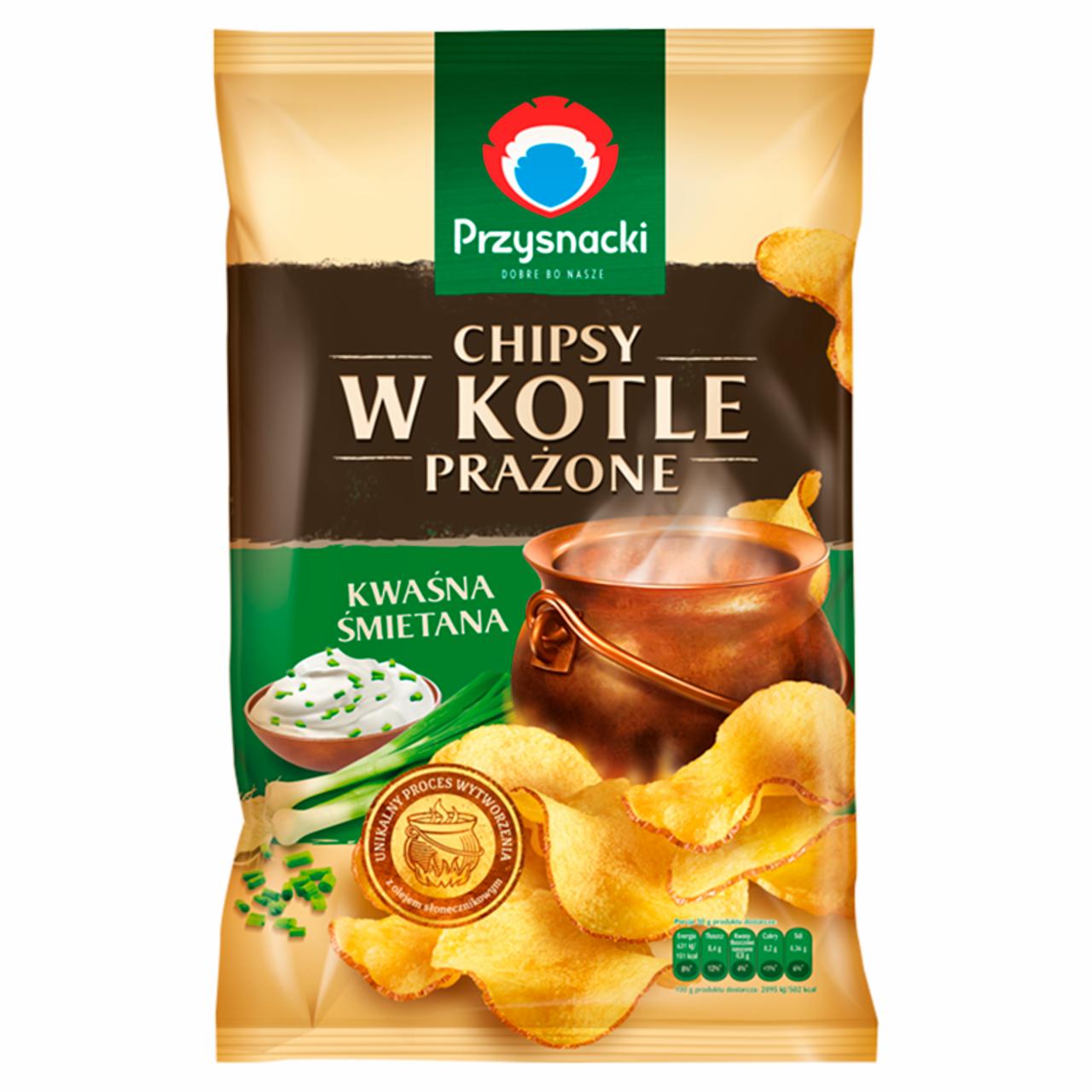 Zdjęcia - Przysnacki Chipsy w kotle prażone kwaśna śmietana 125 g