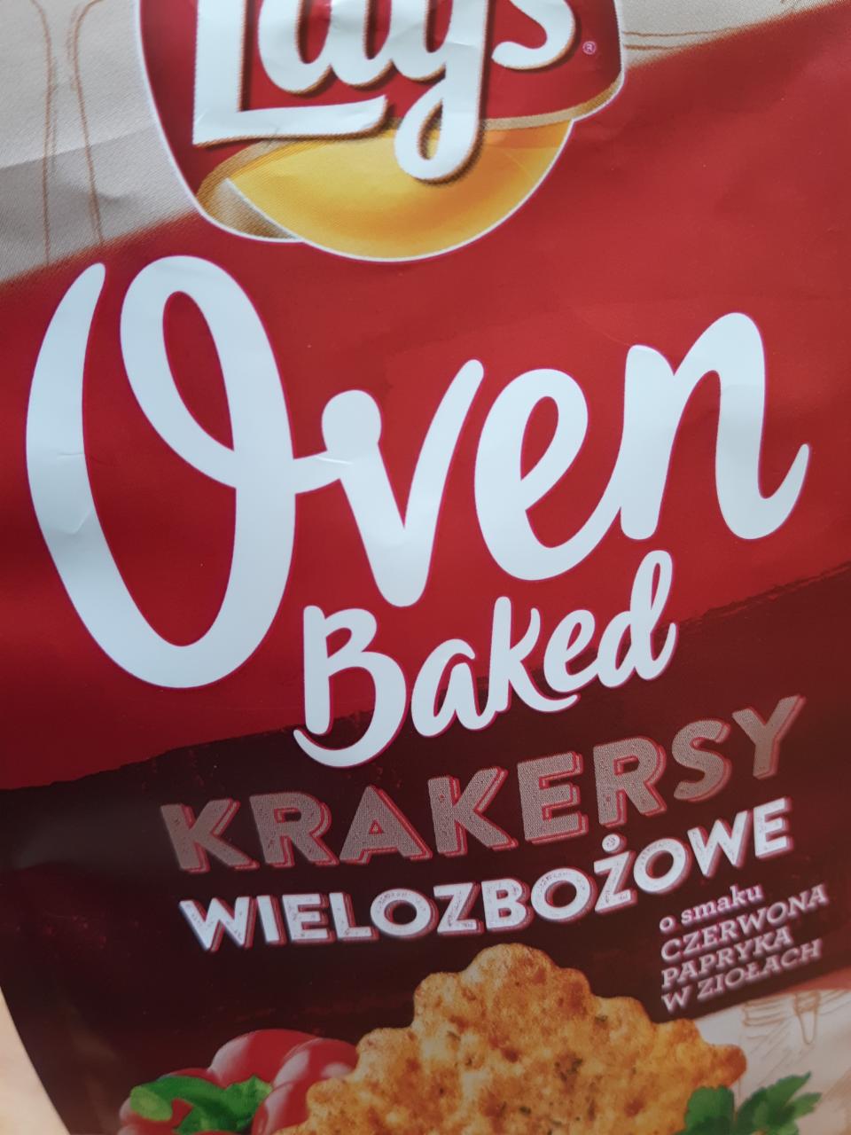 Zdjęcia - Oven Baked Krakersy wielozbożowe o smaku czerwona papryka w ziołach Lay's