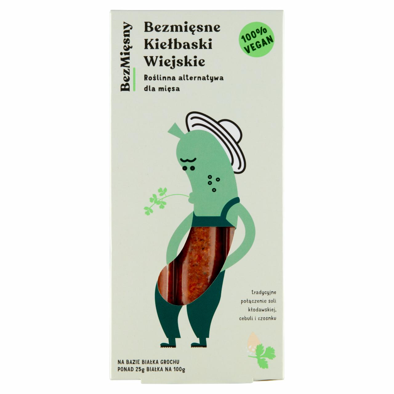 Zdjęcia - BezMięsny Bezmięsne kiełbaski wiejskie 240 g (3 sztuki)