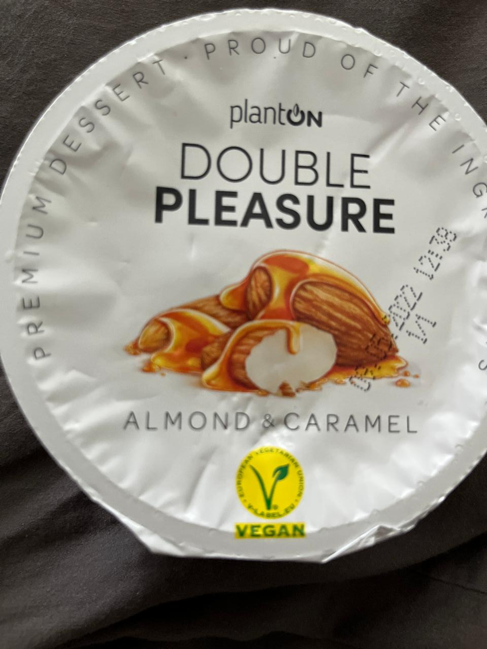 Zdjęcia - Double Pleasure Roślinny deser premium z migdałów z karmelem Planton