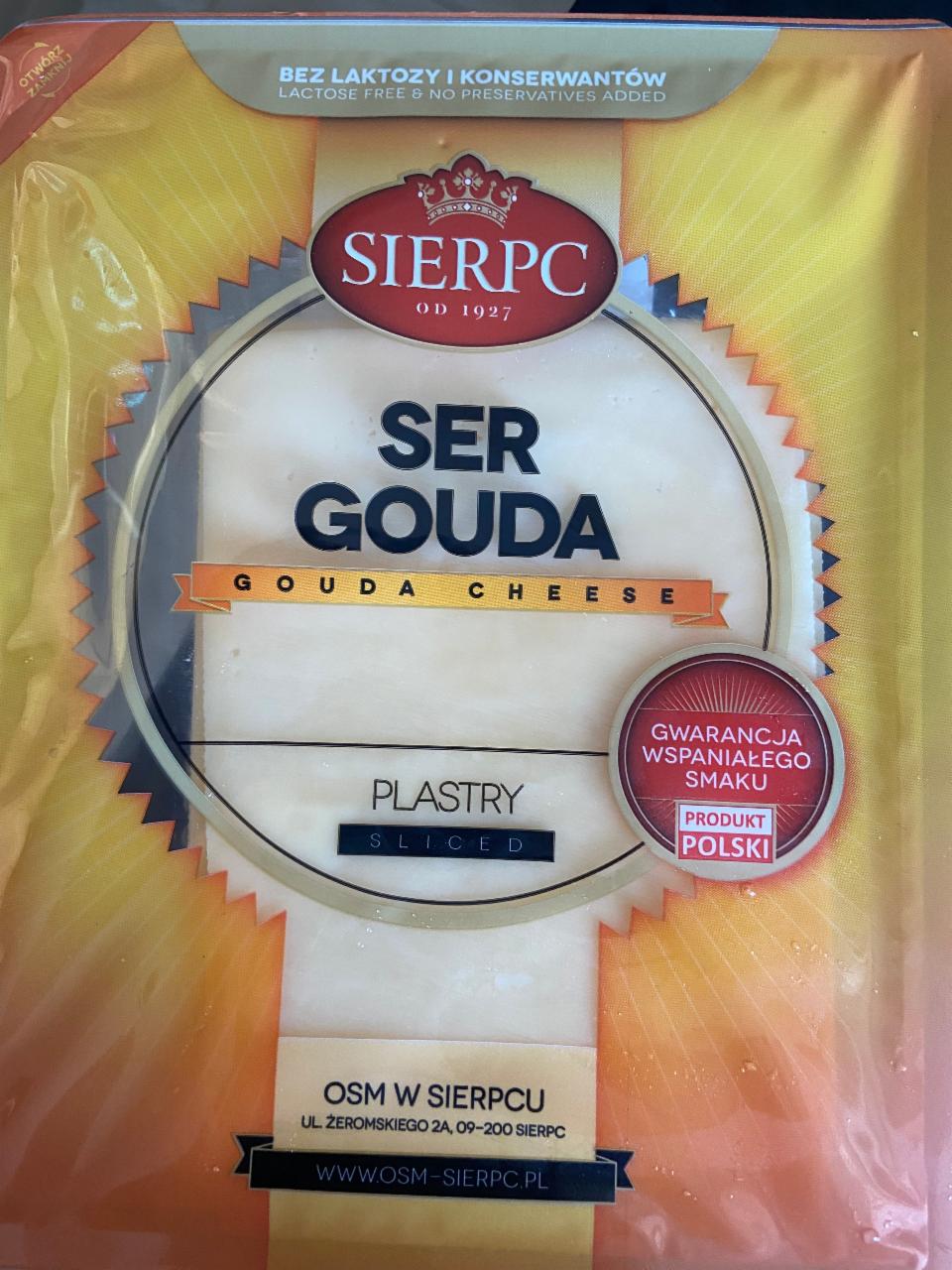 Zdjęcia - Ser Gouda plastry Sierpc