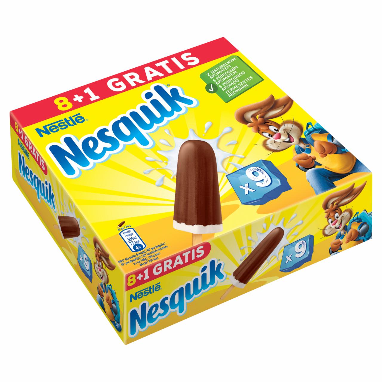 Zdjęcia - Nesquik Lody kakaowe i lody waniliowe 387 ml (9 sztuk)