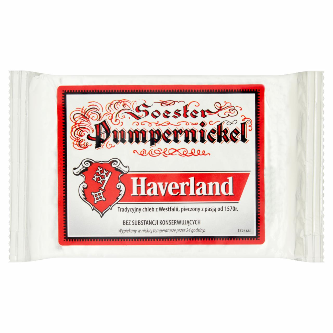 Zdjęcia - Haverland Pumpernickel krojony 250 g