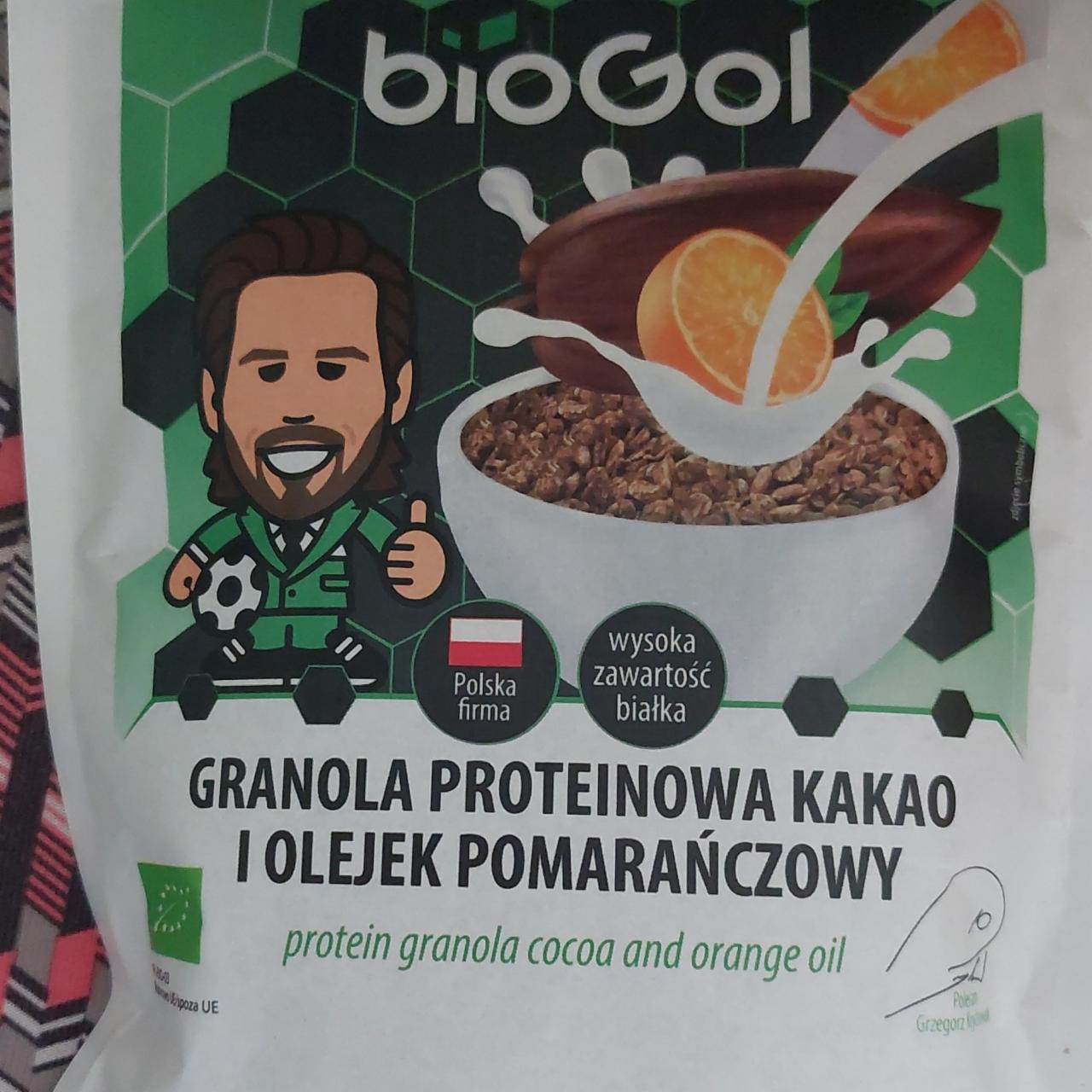 Zdjęcia - Granola proteinowa kakao i olejek pomarańczowy BioGol